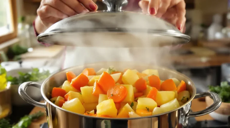 Cuisson à la vapeur : comment préserver les propriétés des pommes de terre, carottes et oignons